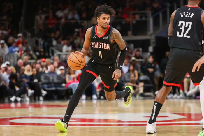 Jalen Green recorded his first-career triple-double in a loss against the Hawks.
